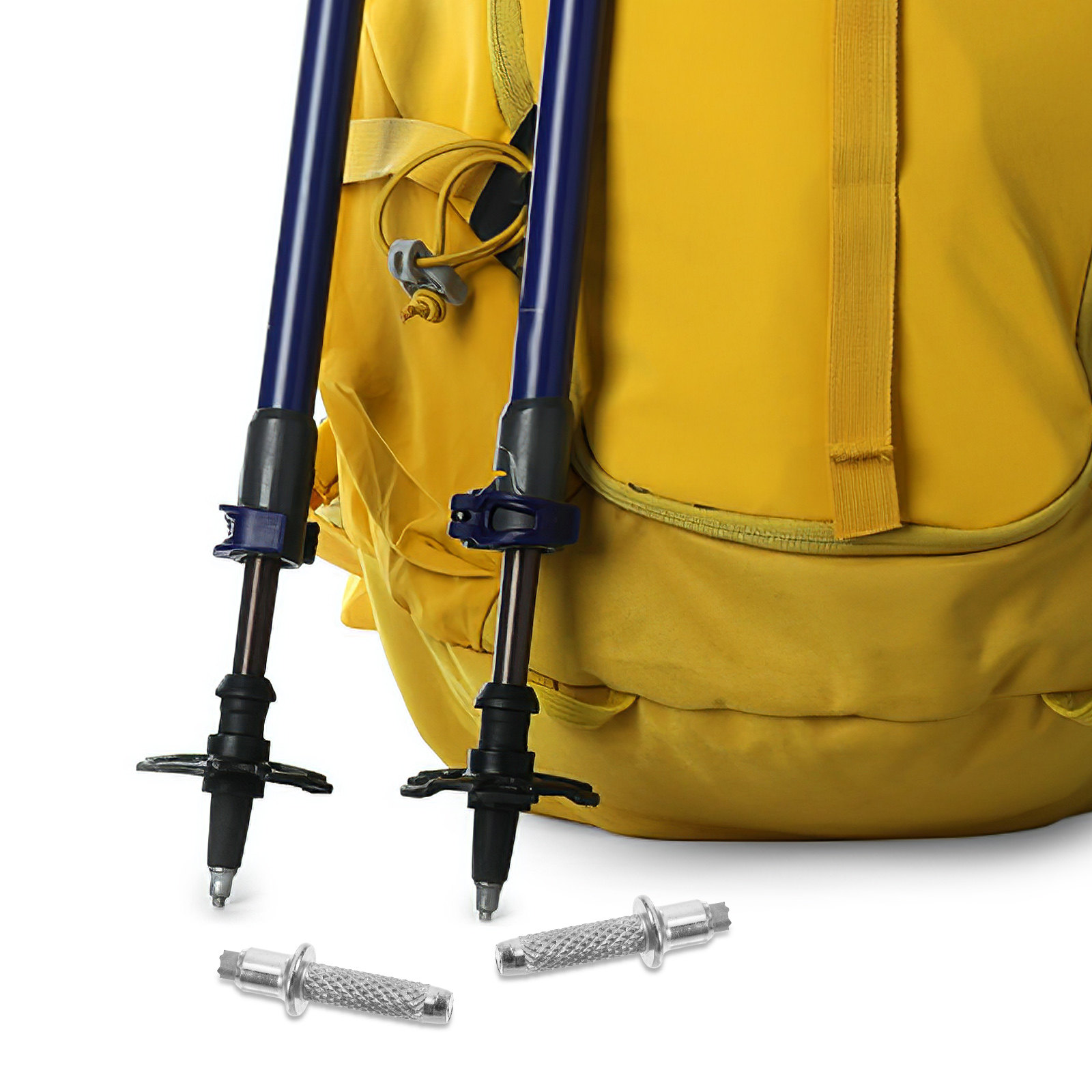 Trekking Poles - 8Pcs Tungsten Steel Hiking Trekking Pole