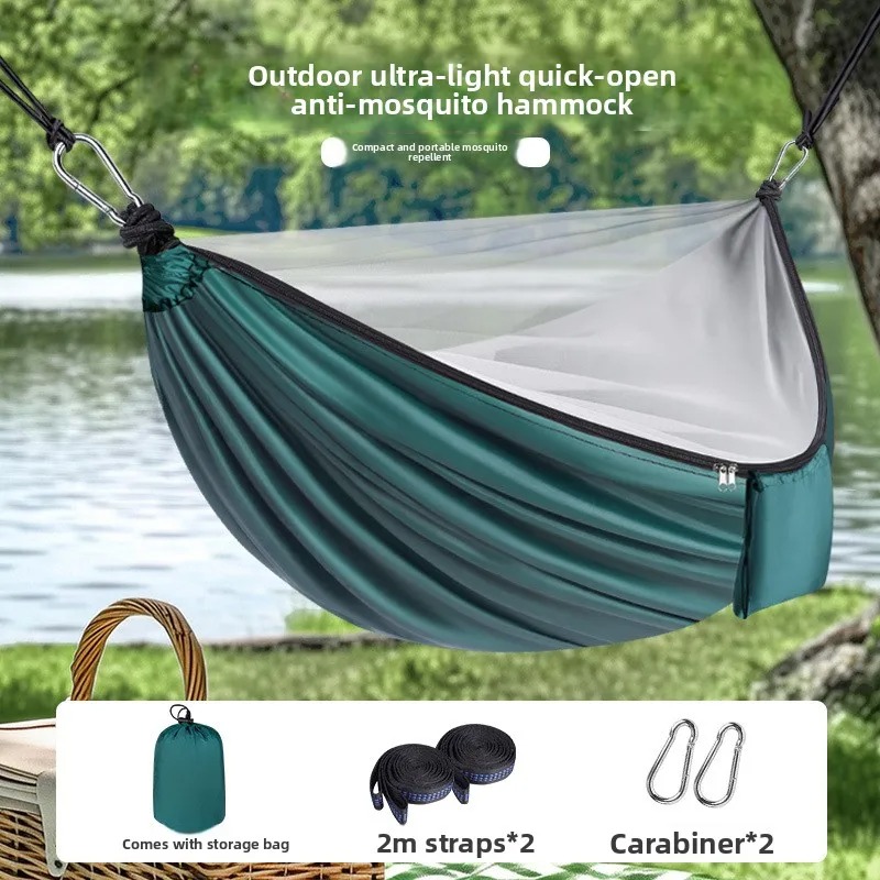 Camping Hammock - Lightweight Camping Hammock With Mosquito Net