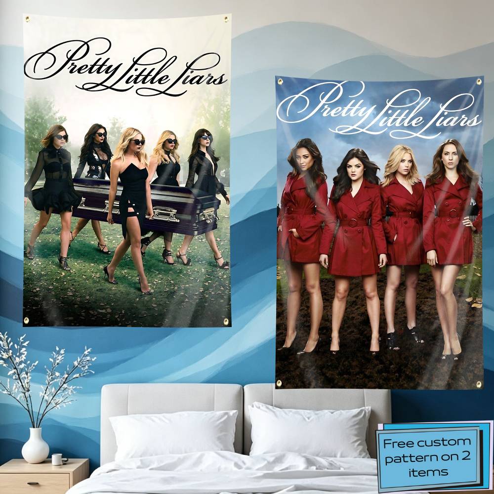 Outdoor Camping Tv - PLL-TV P-Pretty Little L-Liars Flag Tapestry