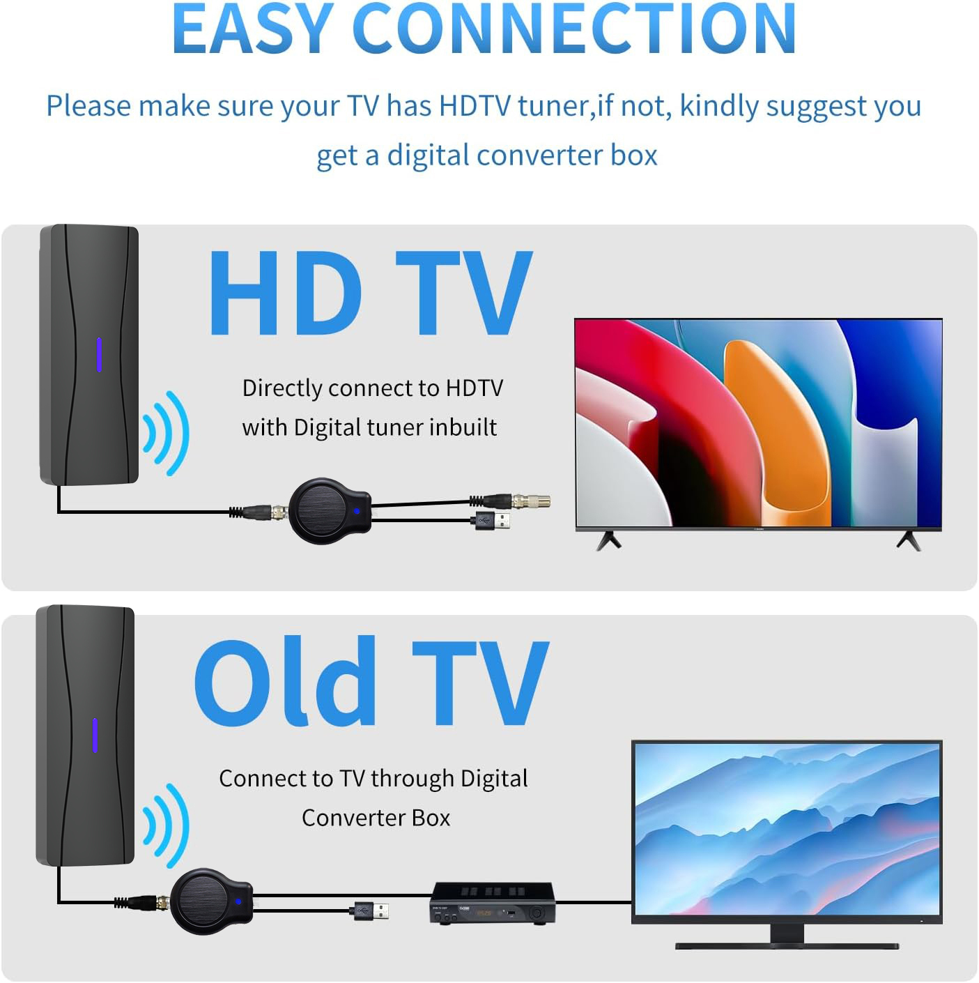 1080p 4K Outdoor/Indoor TV Ant - Outdoor Camping Tv ulasan dan harga