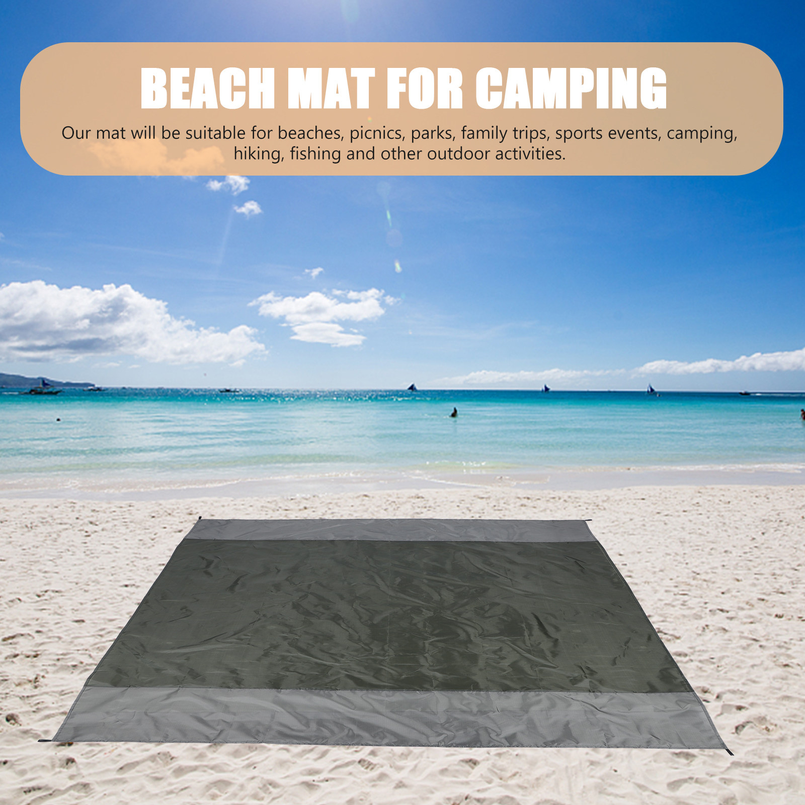 1Set Foldable Waterproof Picni - Outdoor Camping Mats Large ulasan dan harga