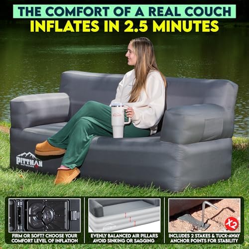 Pittman - Inflatable Couch wit - Outdoor Camping Couch ulasan dan harga