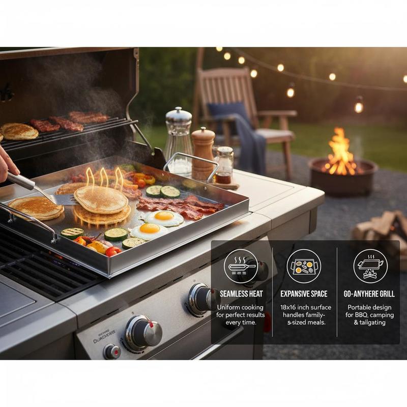Universal Flat Top Griddle 18x - Outdoor Camping Activities ulasan dan harga