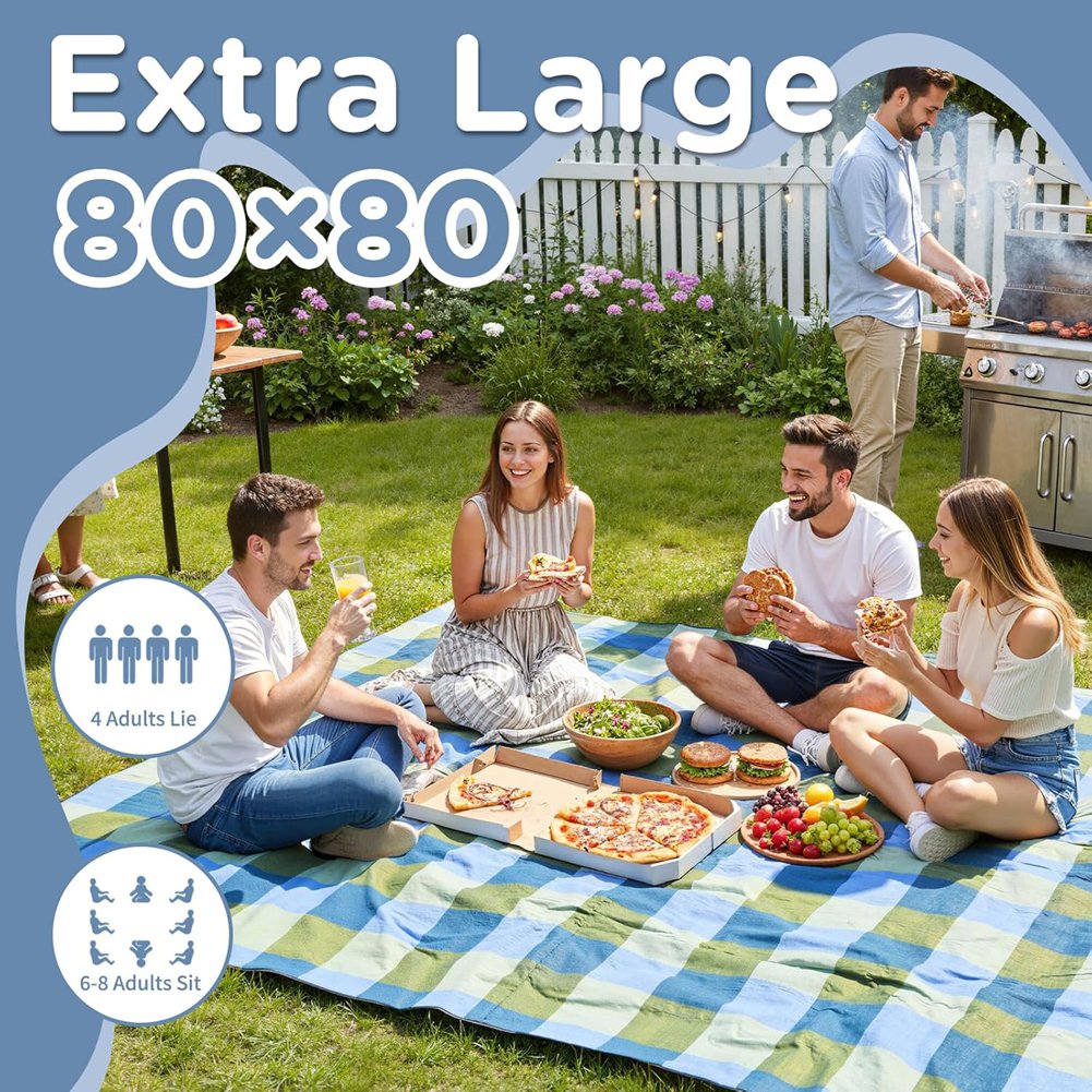 IALJ-Extra Large Waterproof Pi - Outdoor Camping Mats Large ulasan dan harga