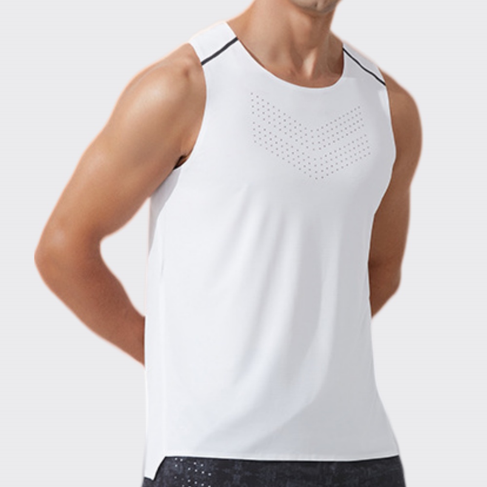 Men Gym Vest Quick Dry Running - Outdoor Camping Logo ulasan dan harga