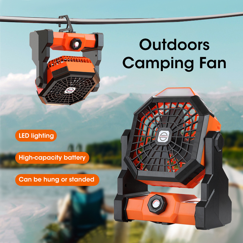 10000mAh Camping Fan with LED  - Outdoor Camping Fan ulasan dan harga