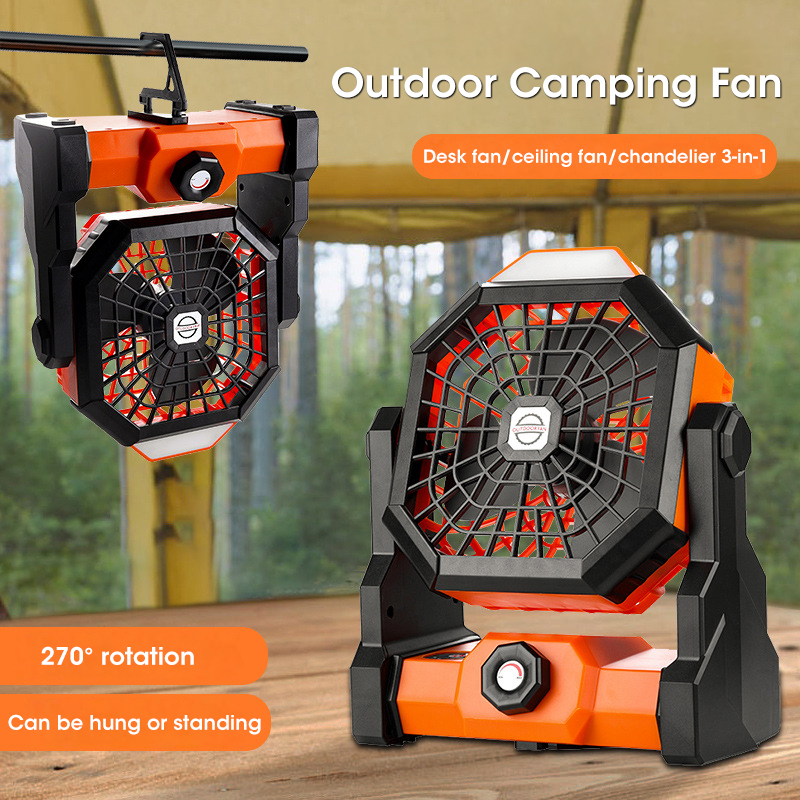 10000mAh Camping Fan with LED  - Outdoor Camping Fan ulasan dan harga