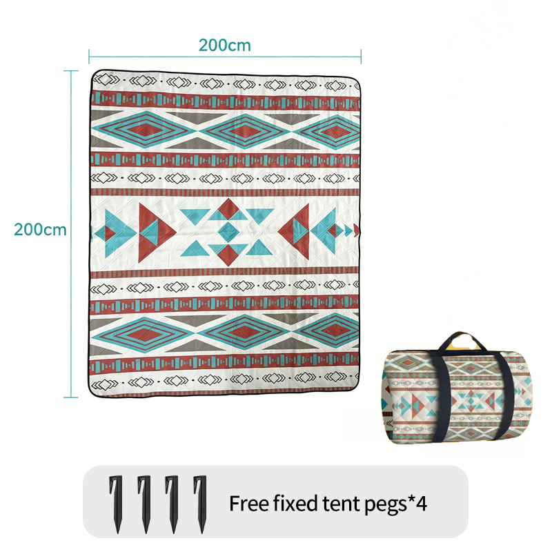 200x300 Boho Geometric Picnic  - Outdoor Camping Mats Large ulasan dan harga
