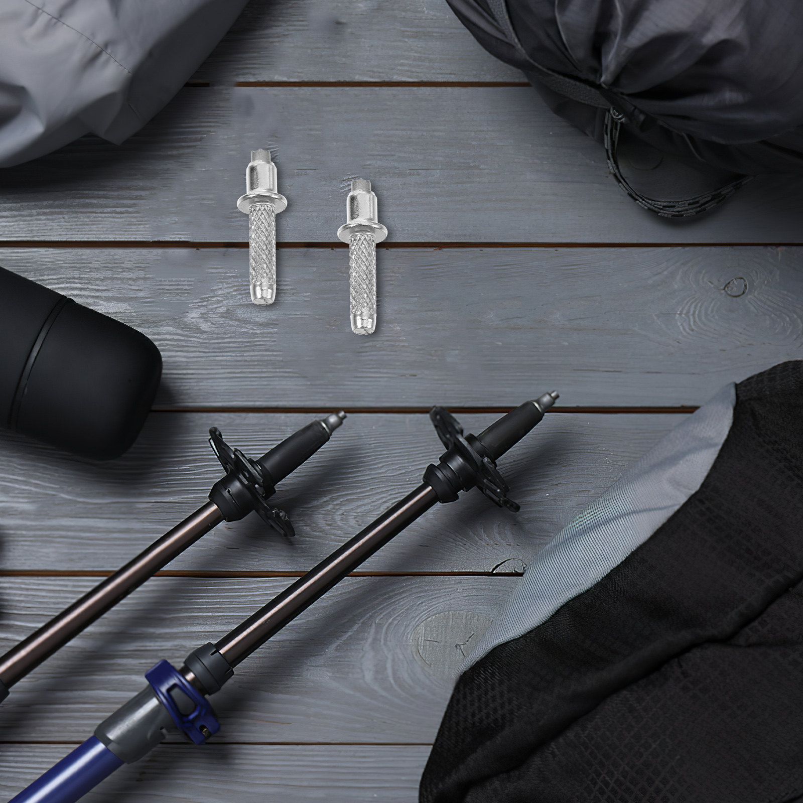 8Pcs Tungsten Steel Hiking Tre - Trekking Poles ulasan dan harga