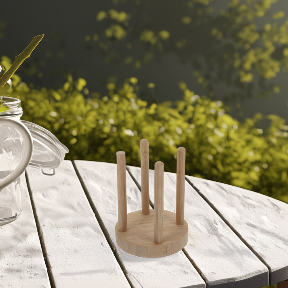 Compact Wooden Cup Holder for  - Outdoor Camping Activities ulasan dan harga