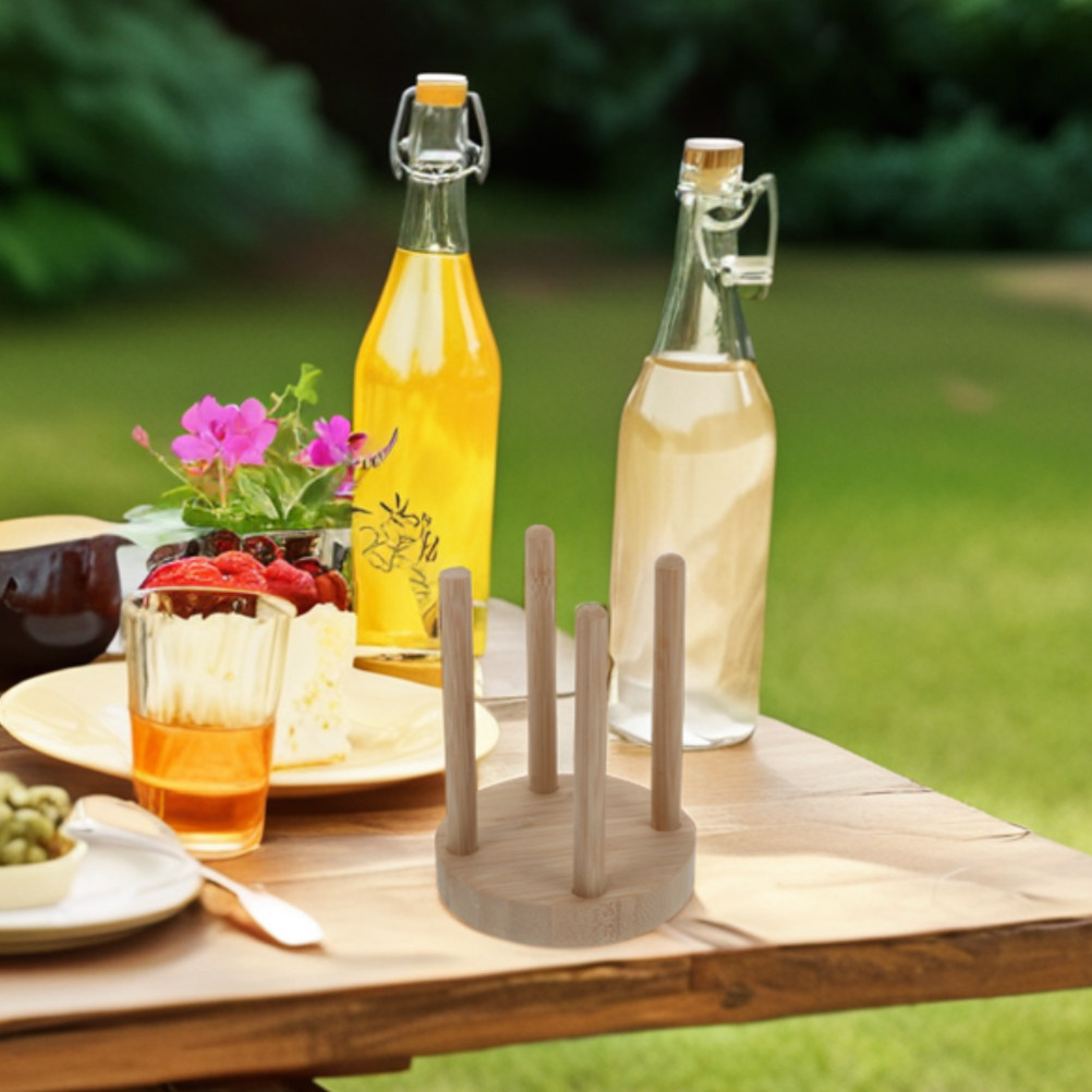 Compact Wooden Cup Holder for  - Outdoor Camping Activities ulasan dan harga