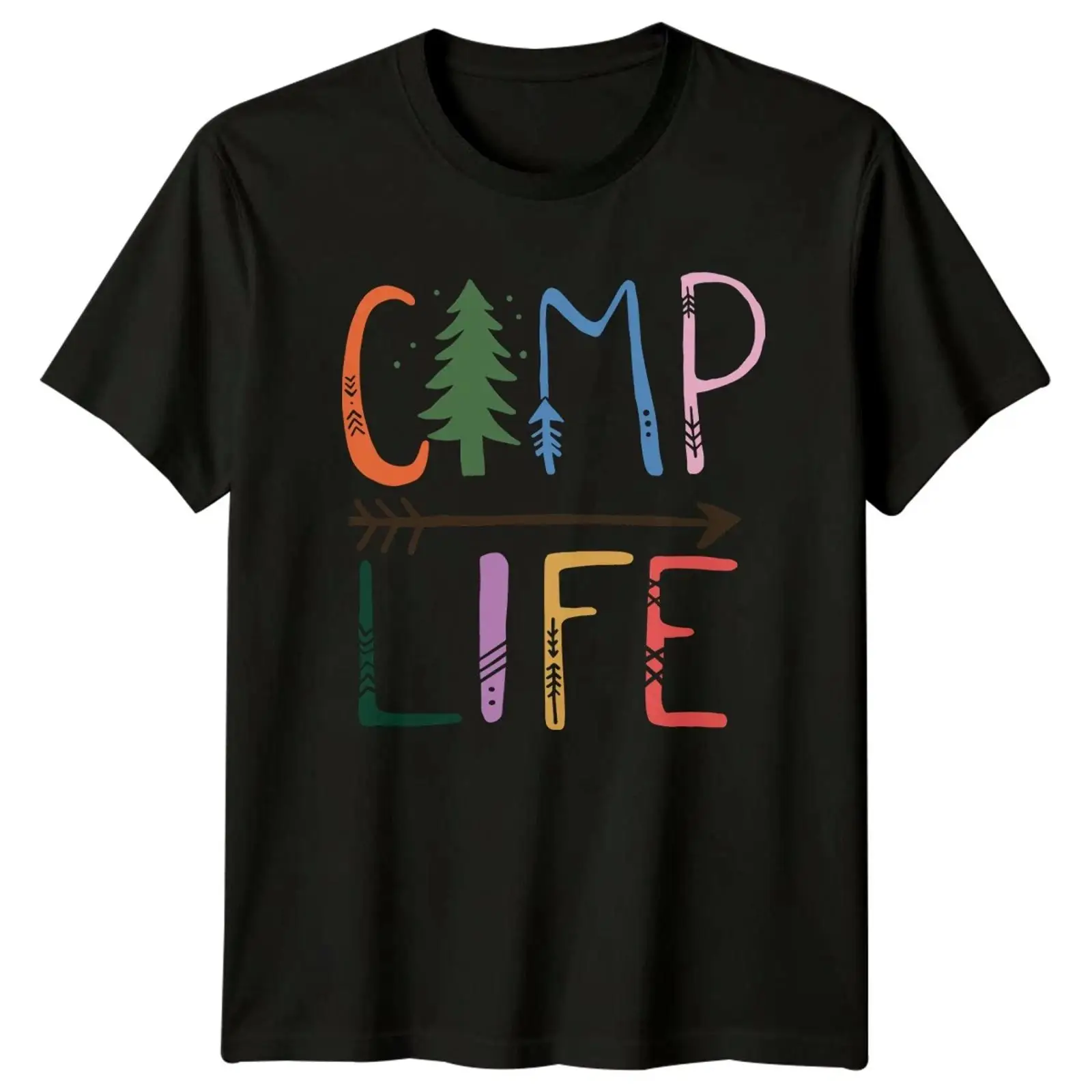 Camp Life T Shirt Rustikal Out - Outdoor Und Camping ulasan dan harga