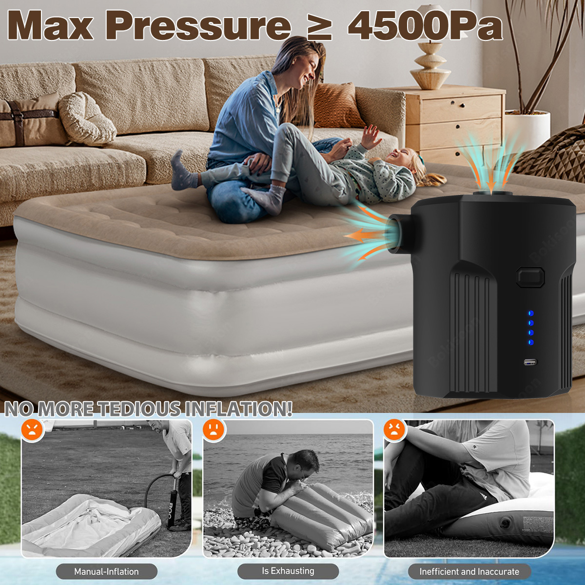 Portable Electric Air Pump for - Outdoor Camping Couch ulasan dan harga