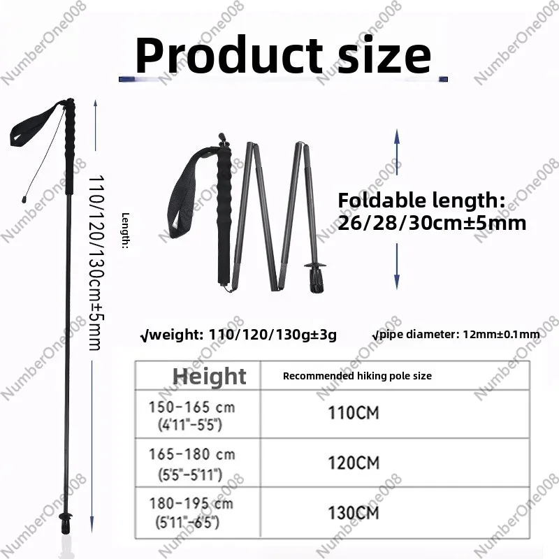 Ultra-Light Carbon Fiber Foldi - Trekking Poles ulasan dan harga