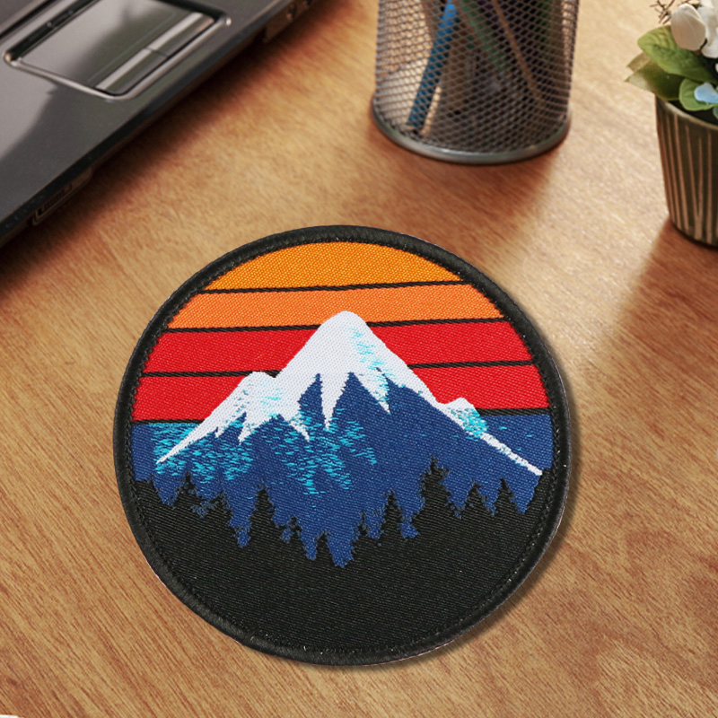 1pc Retro 70s Mountain Patch I - Outdoor Camping Logo ulasan dan harga