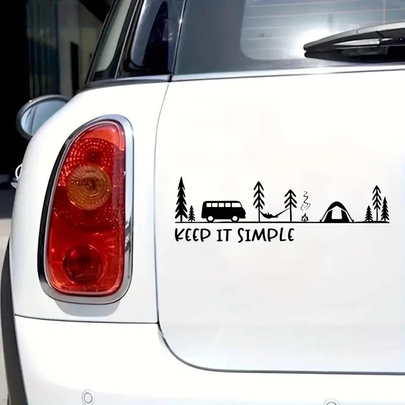 Minimalist Camping Scene Vinyl - Outdoor Camping Logo ulasan dan harga