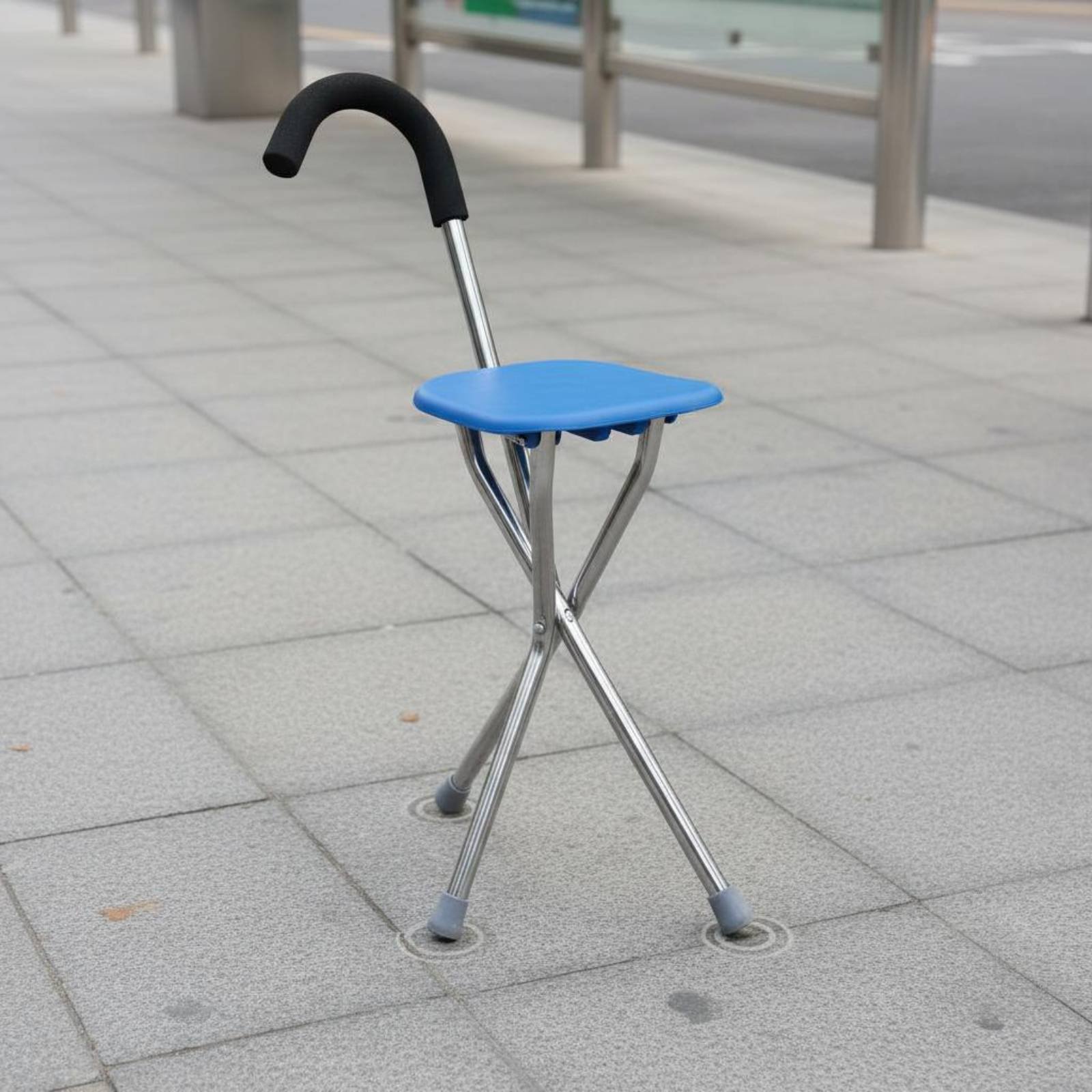 Hiking Cane with Seat Anti-Sli - Trekking Poles ulasan dan harga