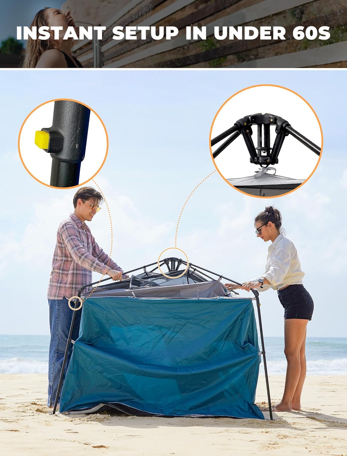 Portable Privacy Shower Tent,  - Outdoor Und Camping ulasan dan harga