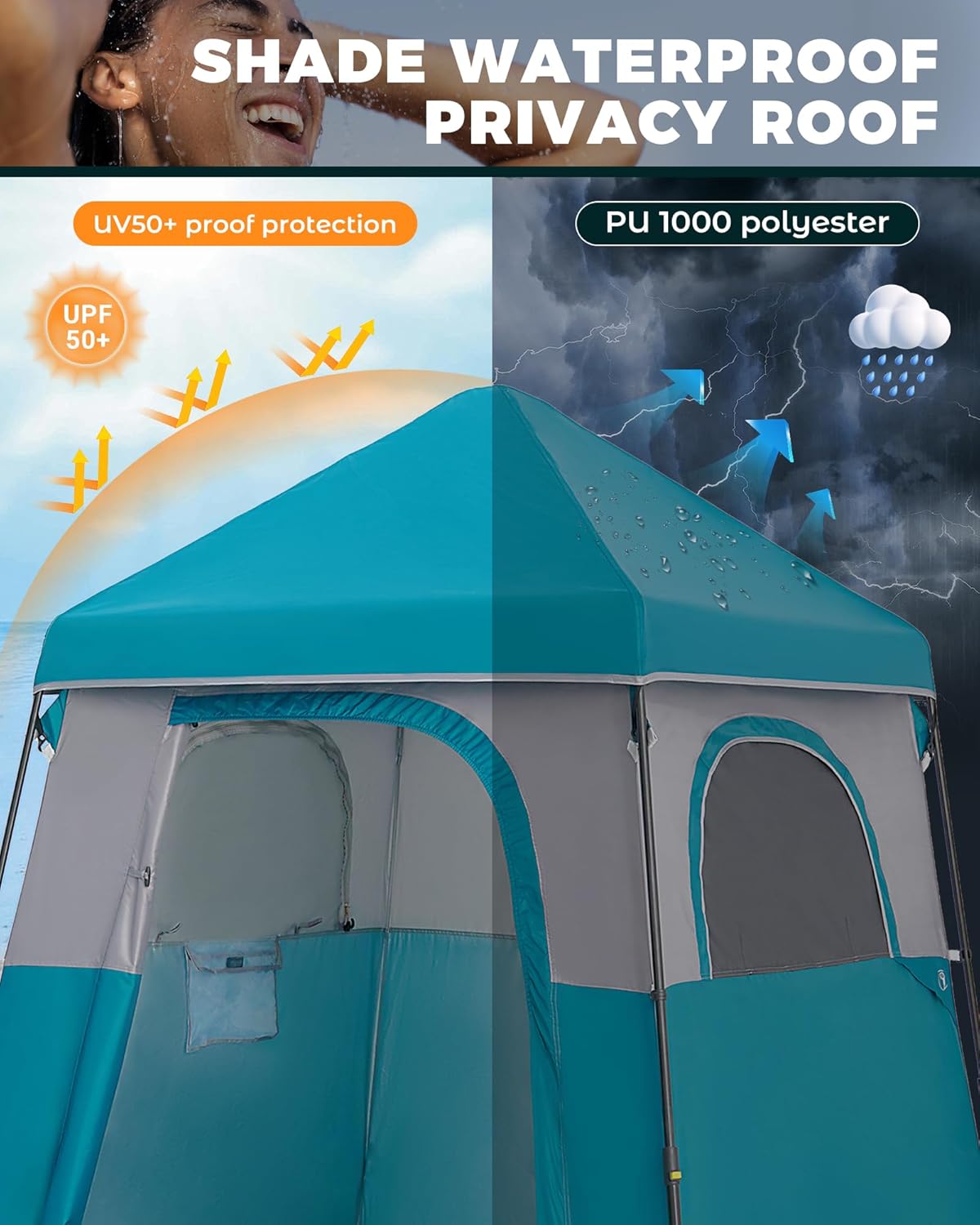 Portable Privacy Shower Tent,  - Outdoor Und Camping ulasan dan harga