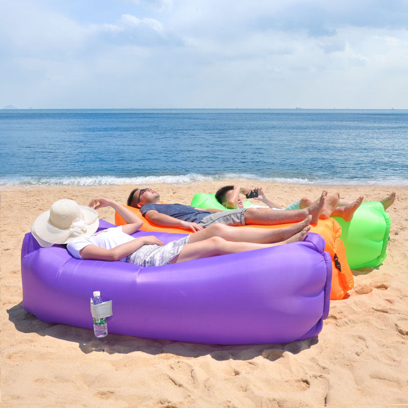 Portable Inflatable Air Sofa L - Outdoor Camping Couch ulasan dan harga